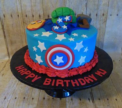 Super Hero 5th Birthday - Cake by DaniellesSweetSide