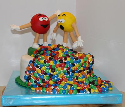 Who spilled the M&M's - Cake by yael
