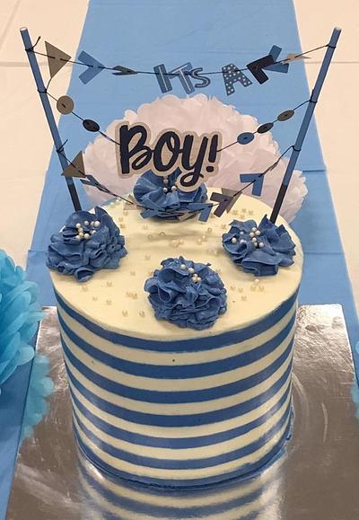 Simple baby shower cake - Cake by Ann