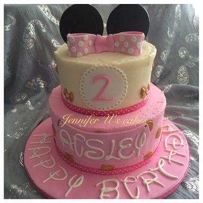 Minnie Mouse 2nd birthday - Cake by Jenscakes15