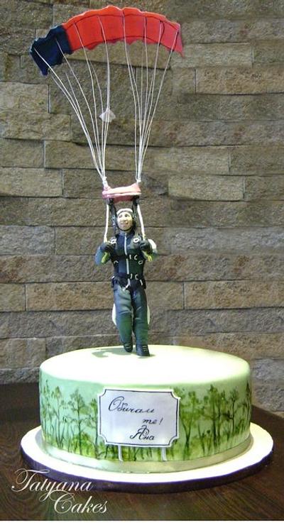 landing by parachute - Cake by Tatyana Cakes
