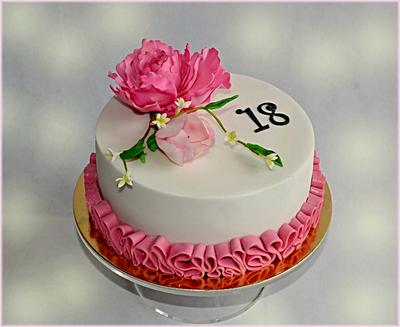 Cake for 18th birthday - Cake by Lenka Budinova - Dorty Karez