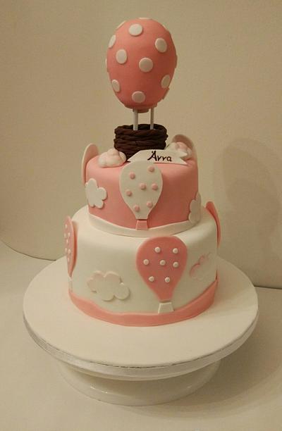 Pink hot air balloon - Cake by nef_cake_deco
