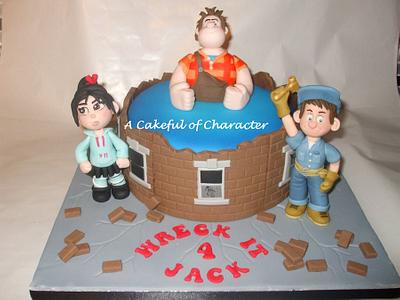Wreck it Ralph with sugar models - Cake by acakefulofcharacter