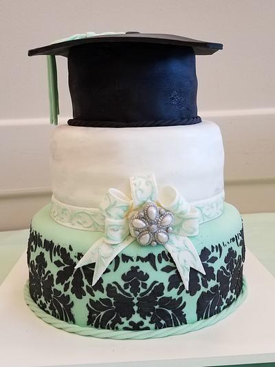 Graduation cake for Jordyn  - Cake by Tanisha James