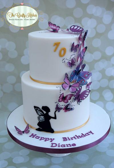 Fairy and Butterflies Cake - Cake by The Crafty Kitchen - Sarah Garland