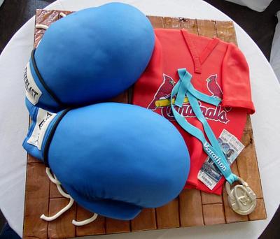 St. Louis Sports Fan Groom's Cake - Cake by Sweets By Monica