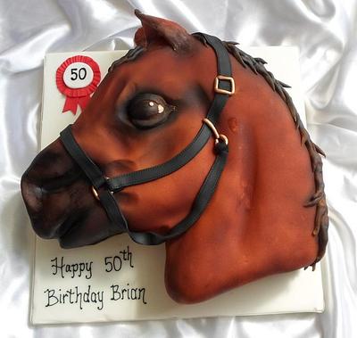 Horse Head - Cake by Carrie-Anne Dallas