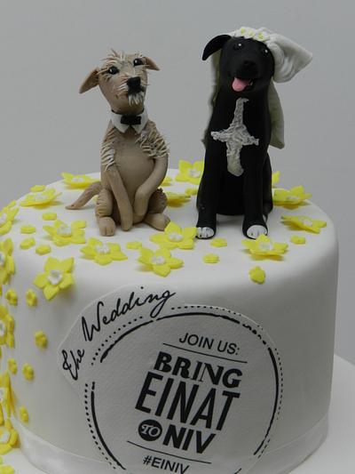 Dog lovers wedding cake - Cake by maychu