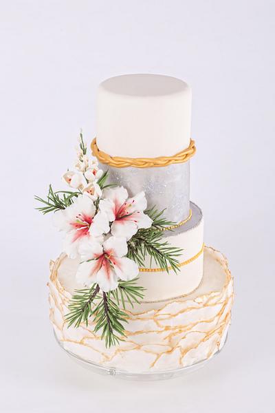 Christmas wedding cake - Cake by Catalina Anghel azúcar'arte
