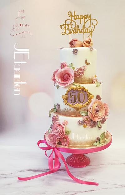 Surprisebirthday 50 years birthday cake - Cake by Judith-JEtaarten