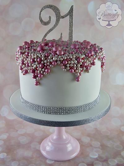 21st Birthday Cake - Cake by Butterfly Cakes and Bakes