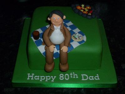 80th birthday cake - Cake by Jodie Innes