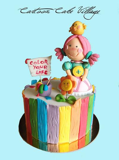 Color your life  - Cake by Eliana Cardone - Cartoon Cake Village