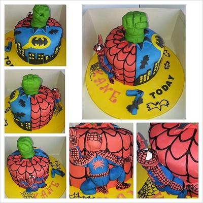 Superheros cake - Cake by Lauren Smith