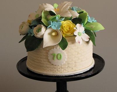 Floral Birthday Cake - Cake by Joseph Fougere