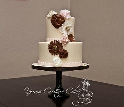 Whimsy flower wedding - Cake by Jamie Hoffman