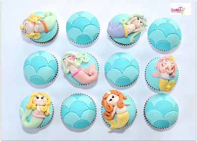 Giggling Mermaid Cupcakes - Cake by SweetP Cakes and Cookies