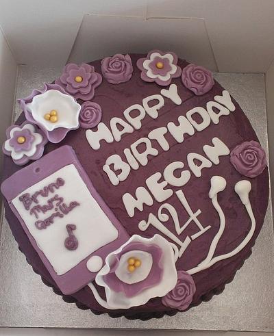 Purple Birthday Cake - Cake by Hollie Chamberlain