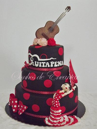 Flamenco cake - Cake by Sonhos de Encantar by Sónia Neto
