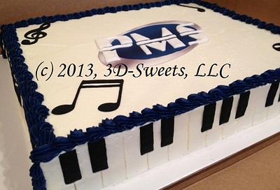Piano Studio Cake - Cake by 3DSweets