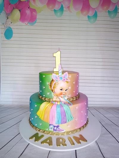 Baby Princess Unicorn - Cake by Zaklina