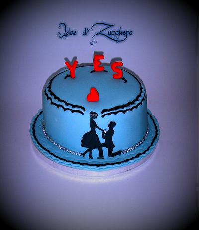 wedding proposal cake - Cake by Olma Iacono