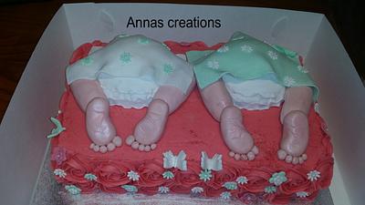 Baby shower  - Cake by Annas creations