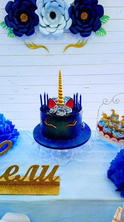 Galaxy unicorn cake - Cake by Geri