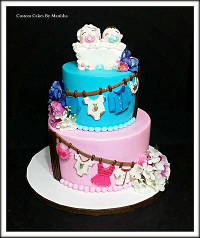 Baby Shower Cake! - Cake by Custom Cakes By Manisha