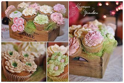 Flower cupcake - Cake by My smiling collection