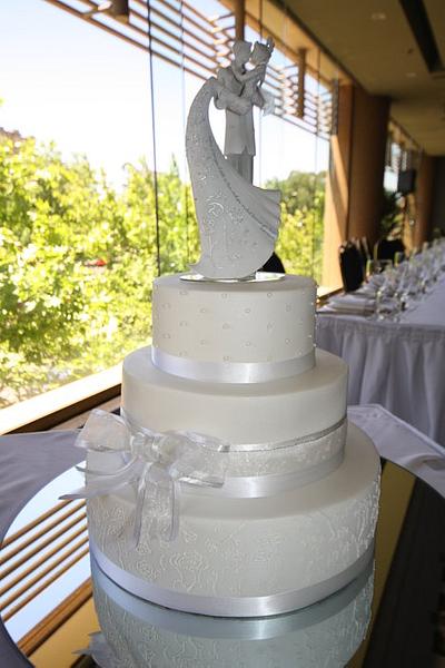 Elegant Wedding Cake - Cake by Courtney Noble