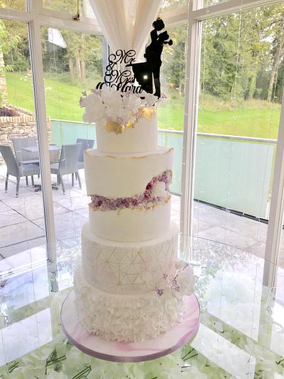 Fault Line Wedding Cake - Cake by Alanscakestocraft