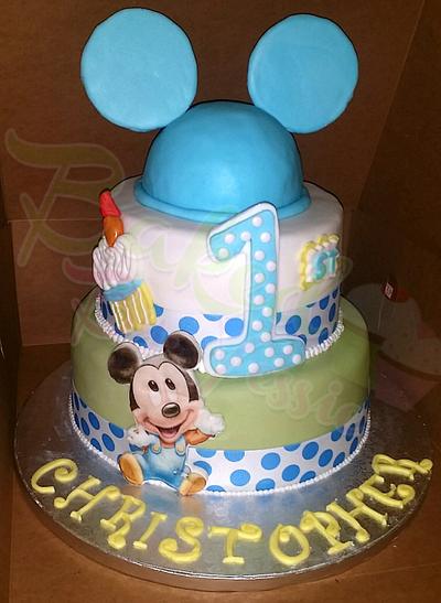 Mickeys 1st Birthday - Cake by Baked By Yessie
