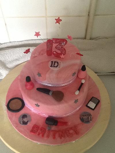 Girly birthday cake - Cake by Kayleanne123