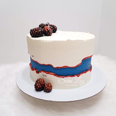 Superman Fault Line Cake - Cake by Sara Luz