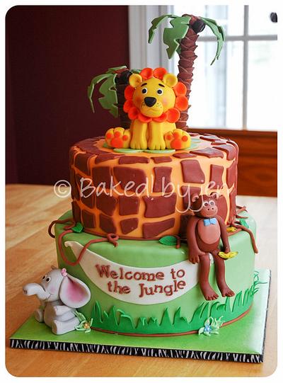 Jungle Safari Baby Shower - Cake by Jen