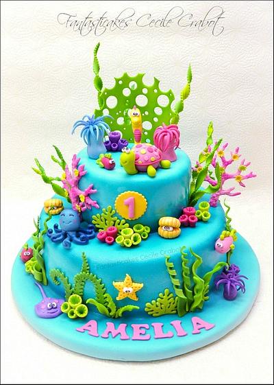 Under the sea cake for a little girl - Cake by Cecile Crabot