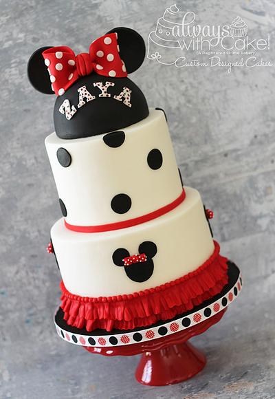 Minnie Cake - Cake by AlwaysWithCake