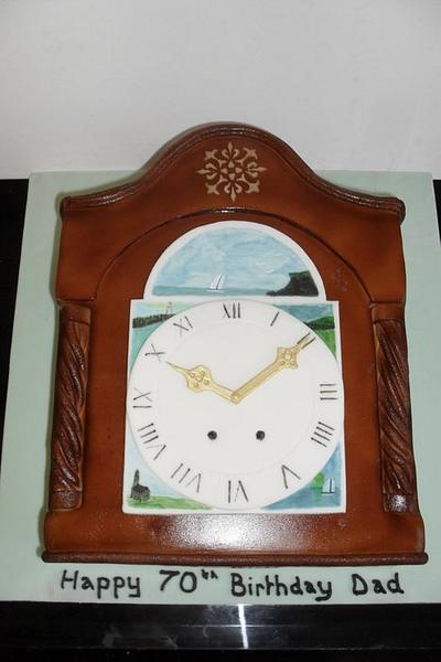 Grandfather clock cake - Cake by David Mason