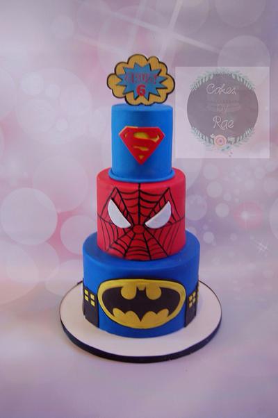 Super hero cake  - Cake by CakesbyRae