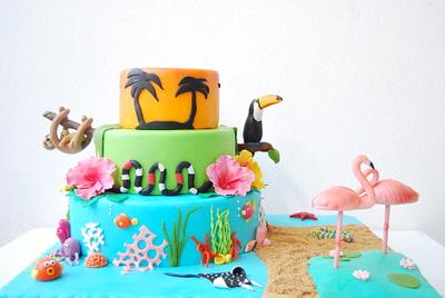 Rainforest - Cake by ZenCakedesign