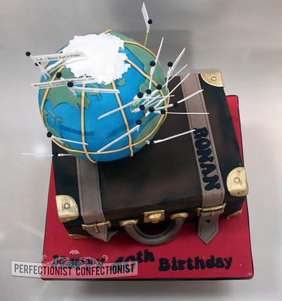 Ronan - International Man of Travel - Cake by Niamh Geraghty, Perfectionist Confectionist