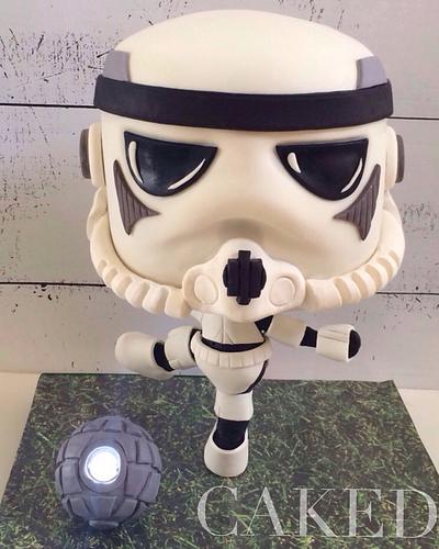 Stormtrooper Playing Soccer - Cake by CAKED By Cynthia White