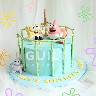 Baby Spongebob and Patrick - Cake by Guilt Desserts