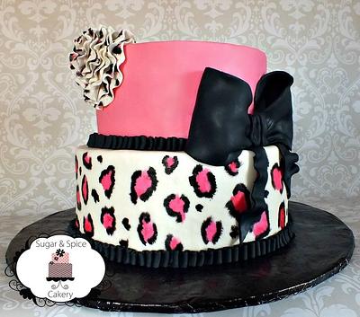 Cheetah Print Birthday Cake - Cake by Mandy