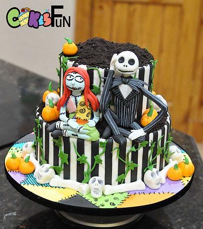 Friday the 13th Wedding Cake - Cake by Cakes For Fun