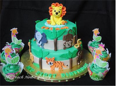 Safari theme First birthday cake - Cake by Sapna Shah