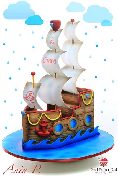 Pirate ship - Cake by RED POLKA DOT DESIGNS (was GMSSC)