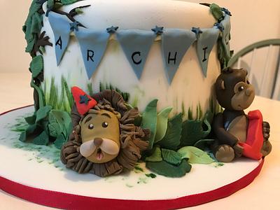 Jungle 1st birthday cake - Cake by Liz